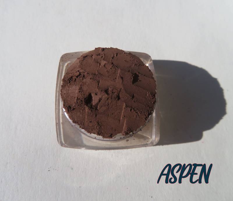 Aspen - Titanium Dioxide Free Matte Dunkelbraun Mineral Lidschatten, Lose Pigmente Vegan Ohne Tierleid, Make-Up Lidschatten von Etsy - kmms