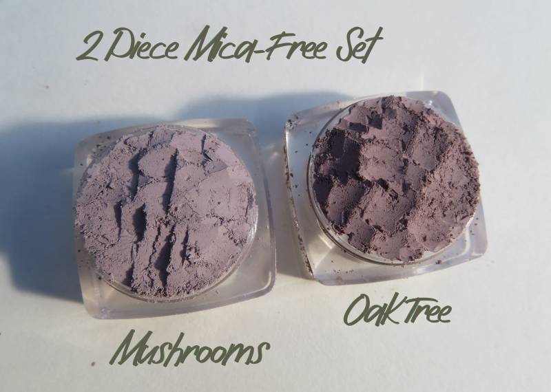 Mica-Free Light Matte Brown Lidschatten 2 Stück Set, Vegan, Eiche & Pilze, Lose Puder, Vegan Eye Shadow Geschenk Set von Etsy - kmms