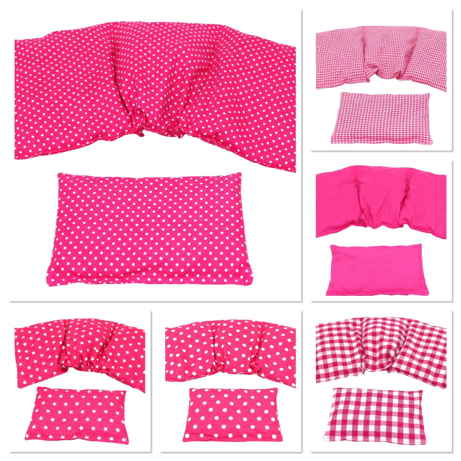 6 Designs 3 Kammer 2 Er Set 36 X 17 cm " Pink Kl. Punkte Kirschkernkissen Körnerkissen Wärmekissen Xxl Weizen Dinkel Raps Trauben Kälte von Etsy - koernerkissen