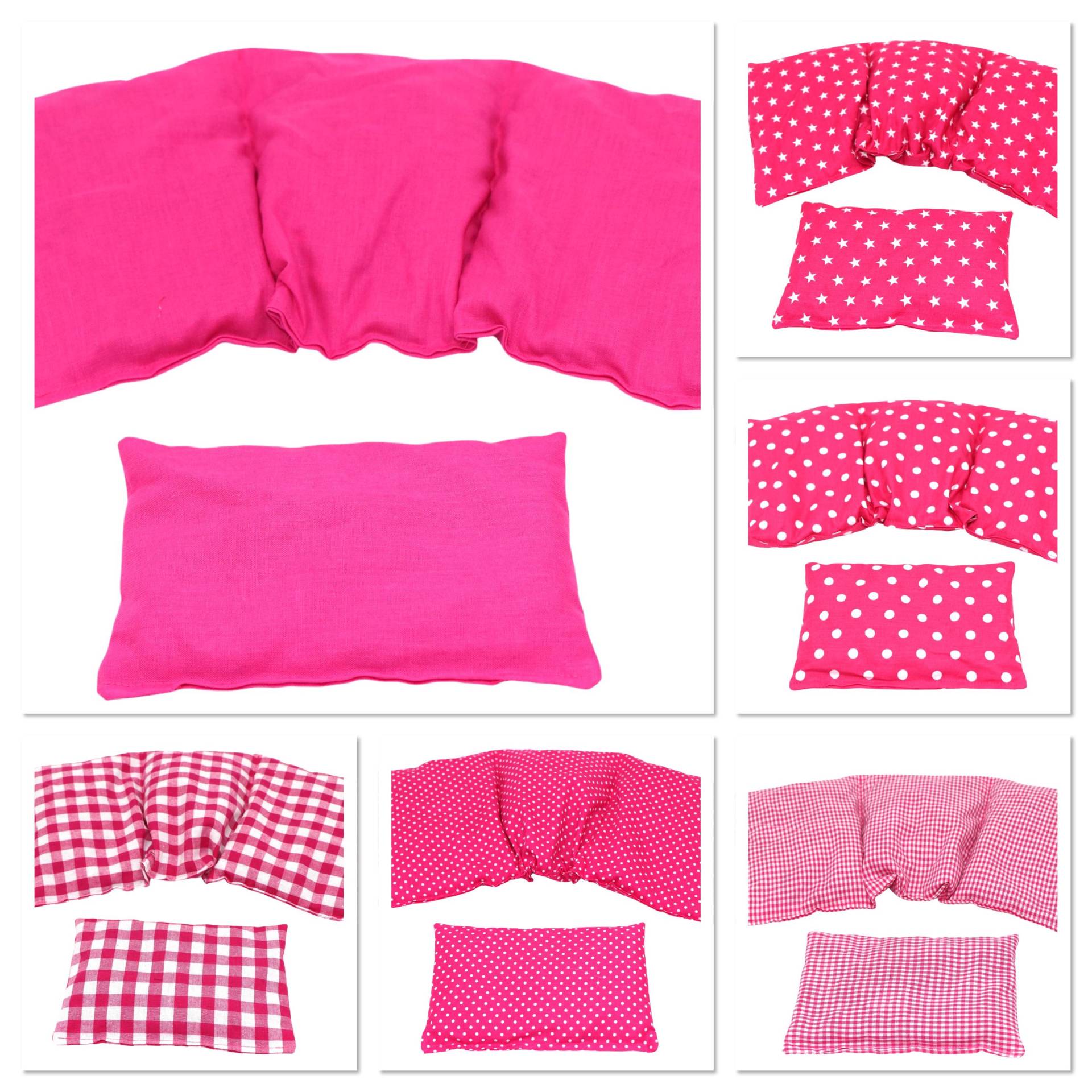 6 Designs 3 Kammer 2 Er Set 36 X 17 cm " Pink Uni Kirschkernkissen Körnerkissen Wärmekissen Xxl Weizen Dinkel Raps Trauben Kälte von Etsy - koernerkissen