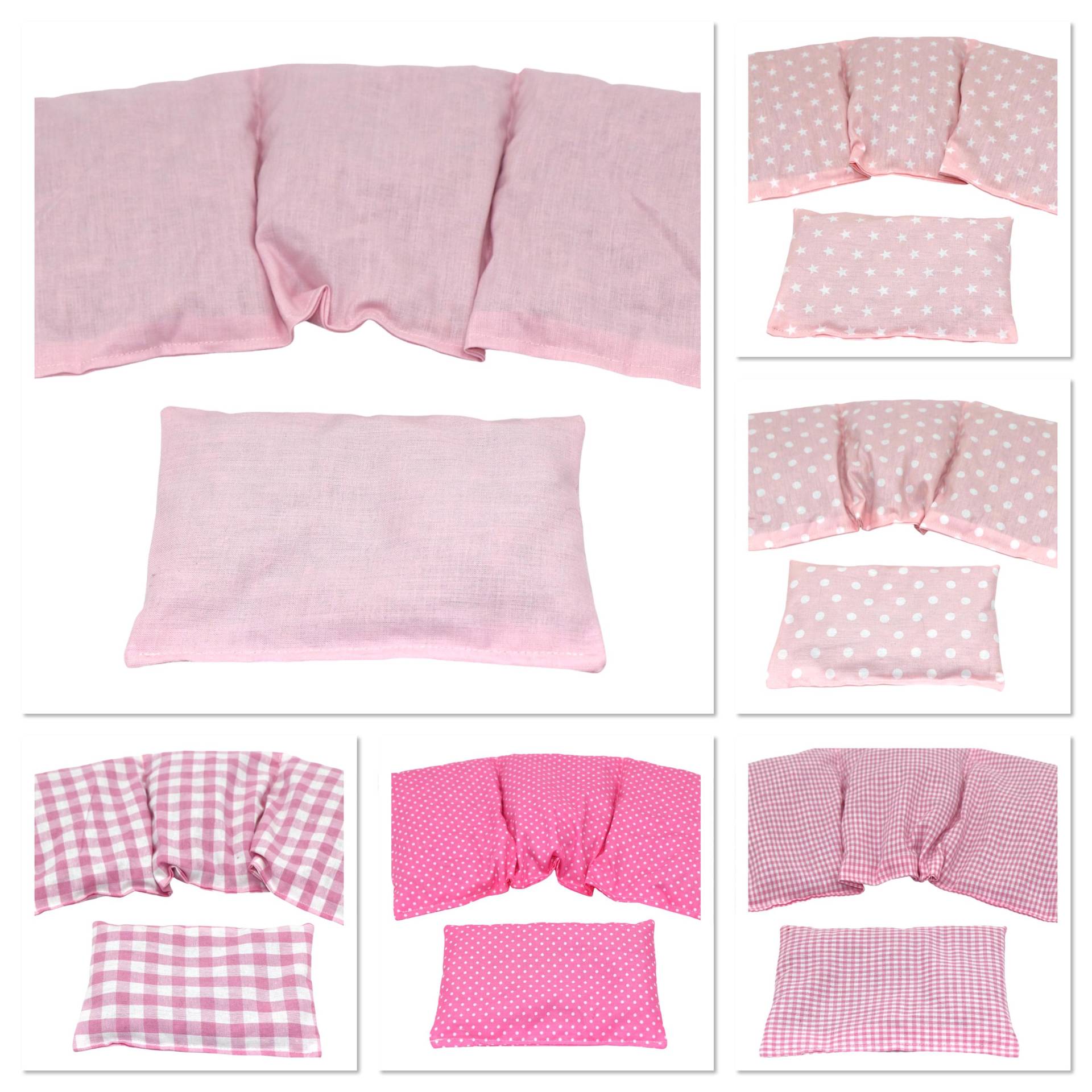 6 Designs 3 Kammer 2 Er Set 36 X 17 cm " Rosa Uni Kirschkernkissen Körnerkissen Wärmekissen Xxl Weizen Dinkel Raps Trauben Kälte von Etsy - koernerkissen