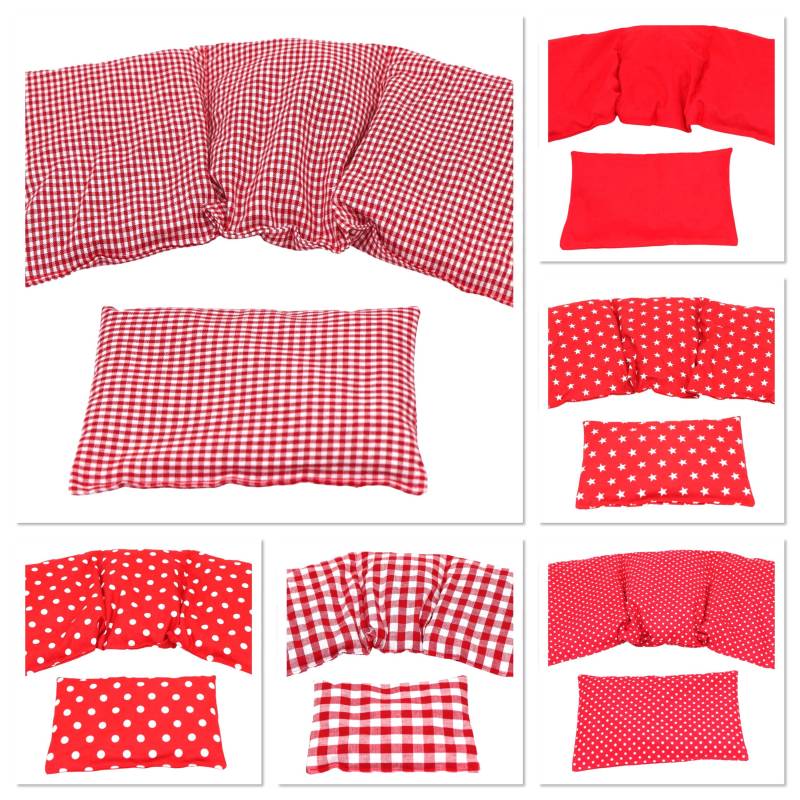 6 Designs 3 Kammer 2 Er Set 36 X 17 cm " Rot Kl. Karo Kirschkernkissen Körnerkissen Wärmekissen Xxl Weizen Dinkel Raps Dinkelkissen von Etsy - koernerkissen