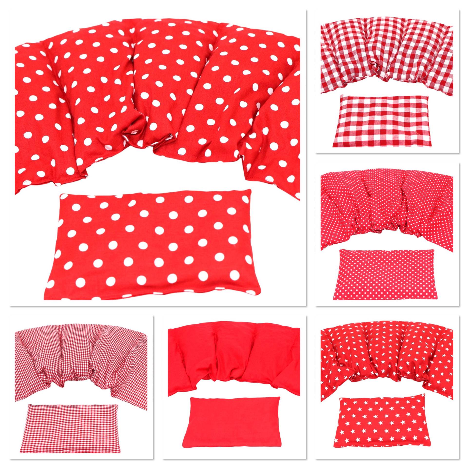 6 Designs 5 Kammer 2 Er Set 51 X 21 cm " Rot Punkte Kirschkernkissen Körnerkissen Wärmekissen Xxl Weizen Dinkel Raps Dinkelkissen von Etsy - koernerkissen