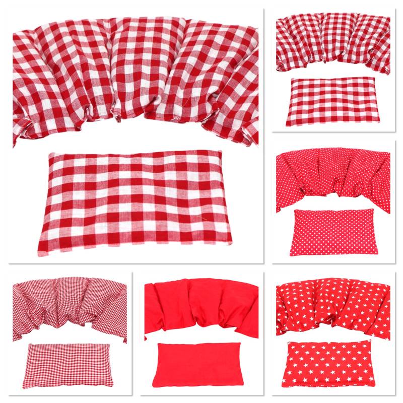 6 Designs 7 Kammer 2 Er Set 67 X 17 cm " Rot Karo Kirschkernkissen Körnerkissen Wärmekissen Xxl Weizen Dinkel Raps Dinkelkissen von Etsy - koernerkissen