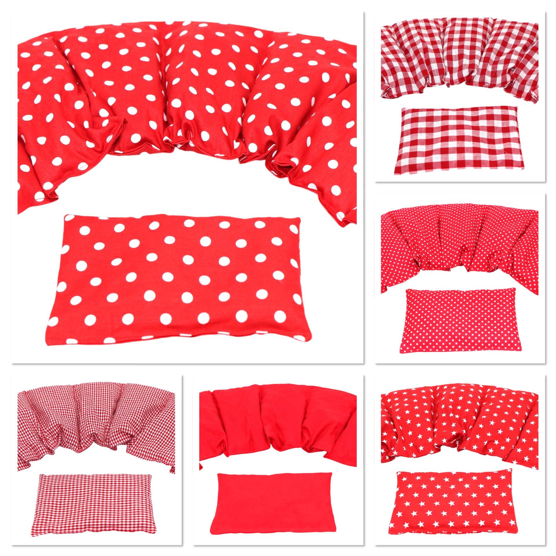 6 Designs 7 Kammer 2 Er Set 67 X 17 cm " Rot Punkte Kirschkernkissen Körnerkissen Wärmekissen Xxl Weizen Dinkel Raps Dinkelkissen von Etsy - koernerkissen