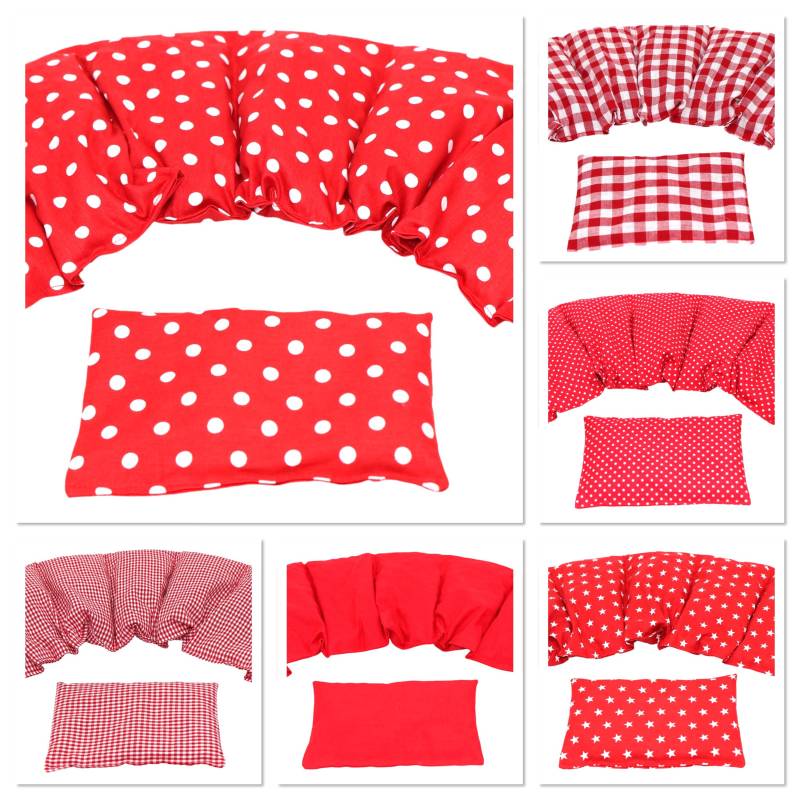 6 Designs 7 Kammer 2 Er Set 67 X 17 cm " Rot Punkte Kirschkernkissen Körnerkissen Wärmekissen Xxl Weizen Dinkel Raps Dinkelkissen von Etsy - koernerkissen