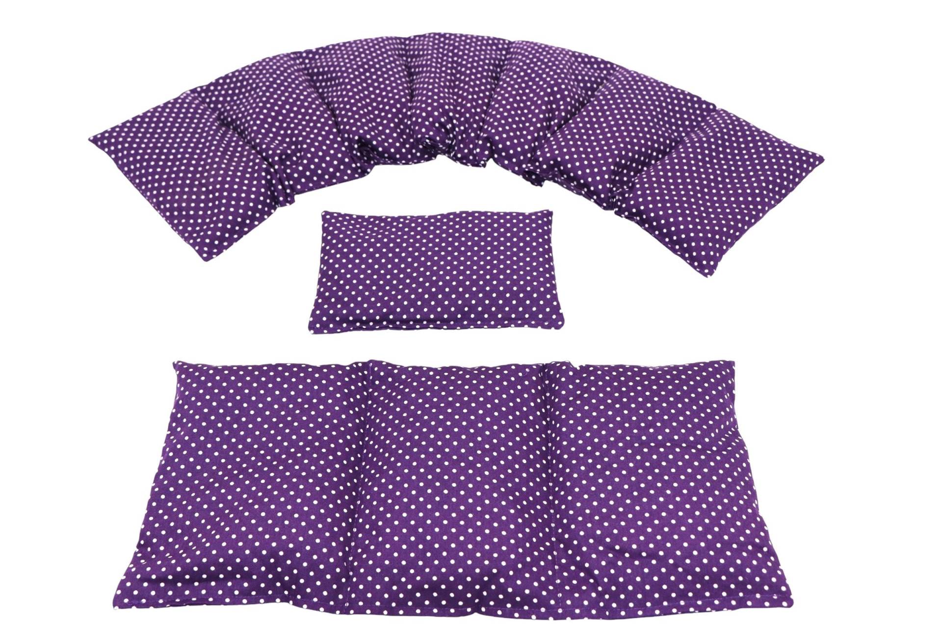 7 Kammer 3 Er Set 66 X17 cm " Lila Kleine Punkte Kirschkernkissen 6 Designs Körnerkissen Wärmekissen Xxl Weizen Dinkel Raps Trauben von Etsy - koernerkissen