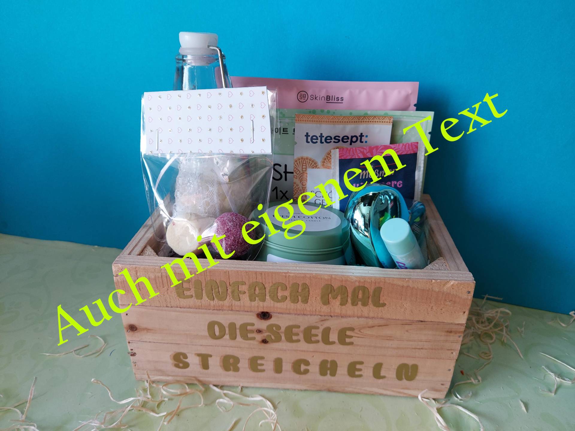 Wellness Box Personalisiert Aus Holz Zum Verwöhnen Und Entspannen Freundin Mutter Weihnachten Geschenk Auszeit Herzensmensch Blitzversand #4 von Etsy - kreativNRW