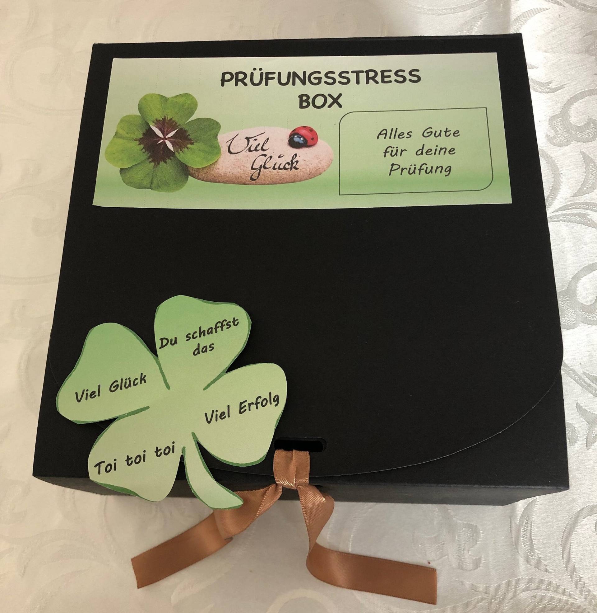 Prüfungsstressbox, Motivationsbox Für Alle Die Vor Großen Prüfungen Stehen - Reichlich Und Fertig Befüllt von Etsy - kresihandmade