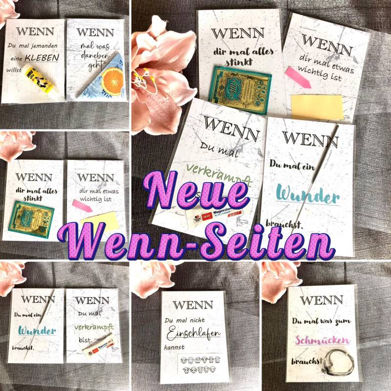 Wenn-Seiten, 8 Neue Ergänzungsseiten Zu Meinen Wenn-Boxen, Austausch Seiten, Zusatzseiten, Folienverpackte Seiten von Etsy - kresihandmade