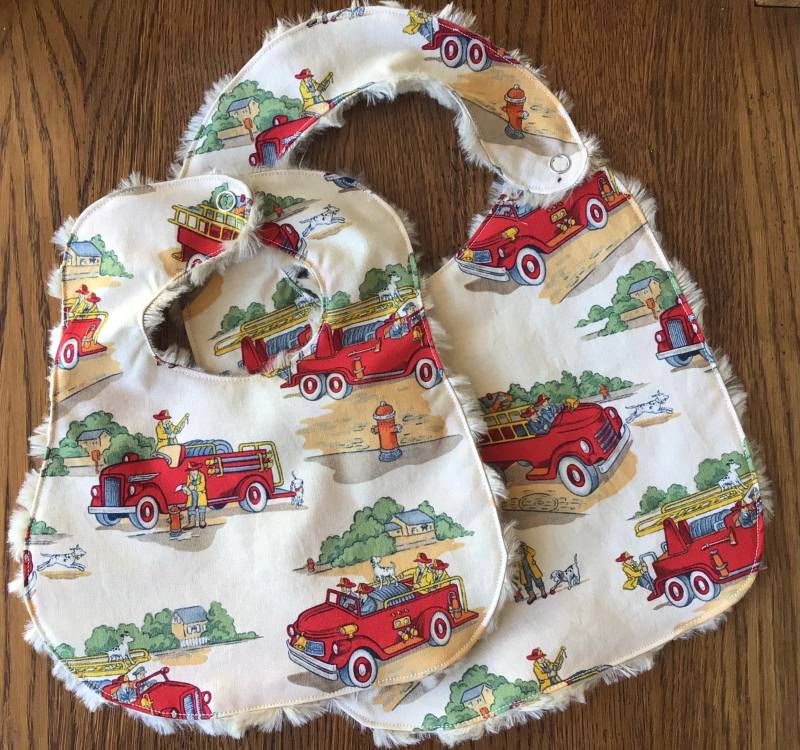 Retro Feuerwehrmann Minky Infant Only Oder Baby/Kleinkind-Schütze von Etsy - laurelwhite