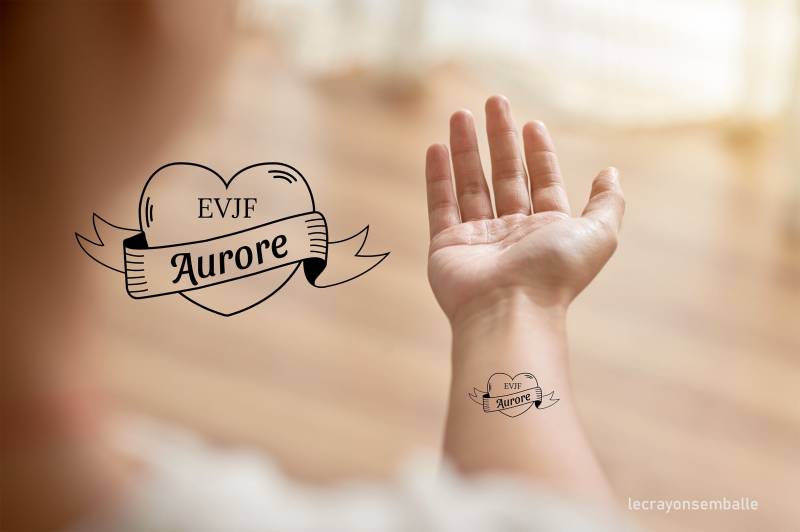 Tattoo Evjf | Lot Von 10 - Ephemere Tattoo Hochzeit von Etsy - lecrayonsemballe