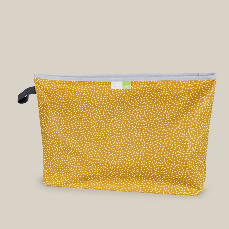 Wetbags®, L, Liebes Von Priebes Wetbag, Windeltasche, Wickeltasche, Wechselkleidung Beutel, Nasstasche, Wasserabweisend, Mini Dots Ocre L von Etsy - liebesvonpriebes