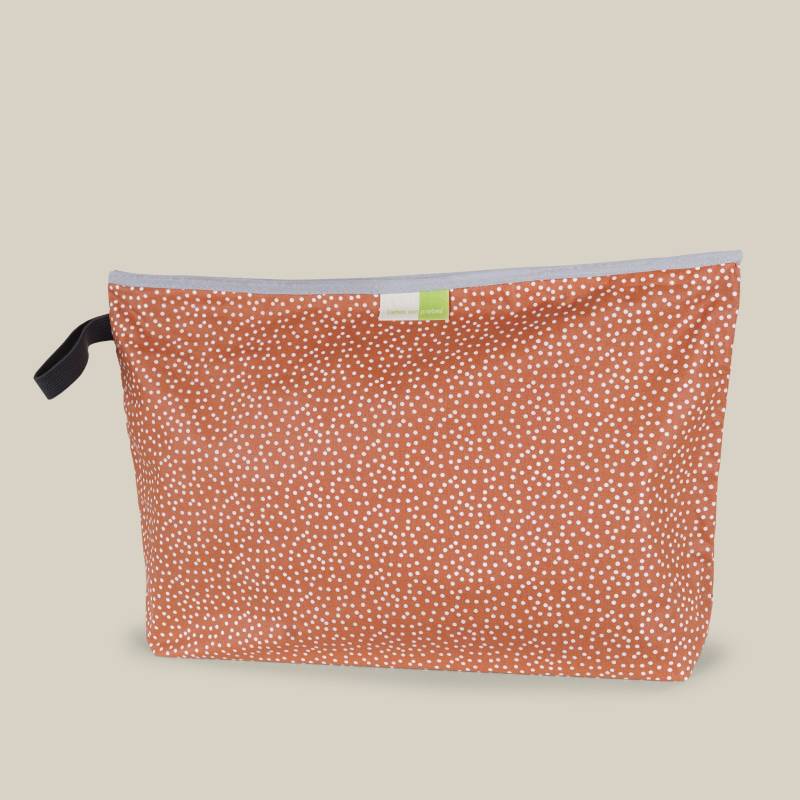 Wetbags®, Liebes Von Priebes Wetbag, Windeltasche, Wickeltasche, Wechselkleidung Beutel, Nasstasche, Wasserabweisend, Mini Dots Terracotta von Etsy - liebesvonpriebes