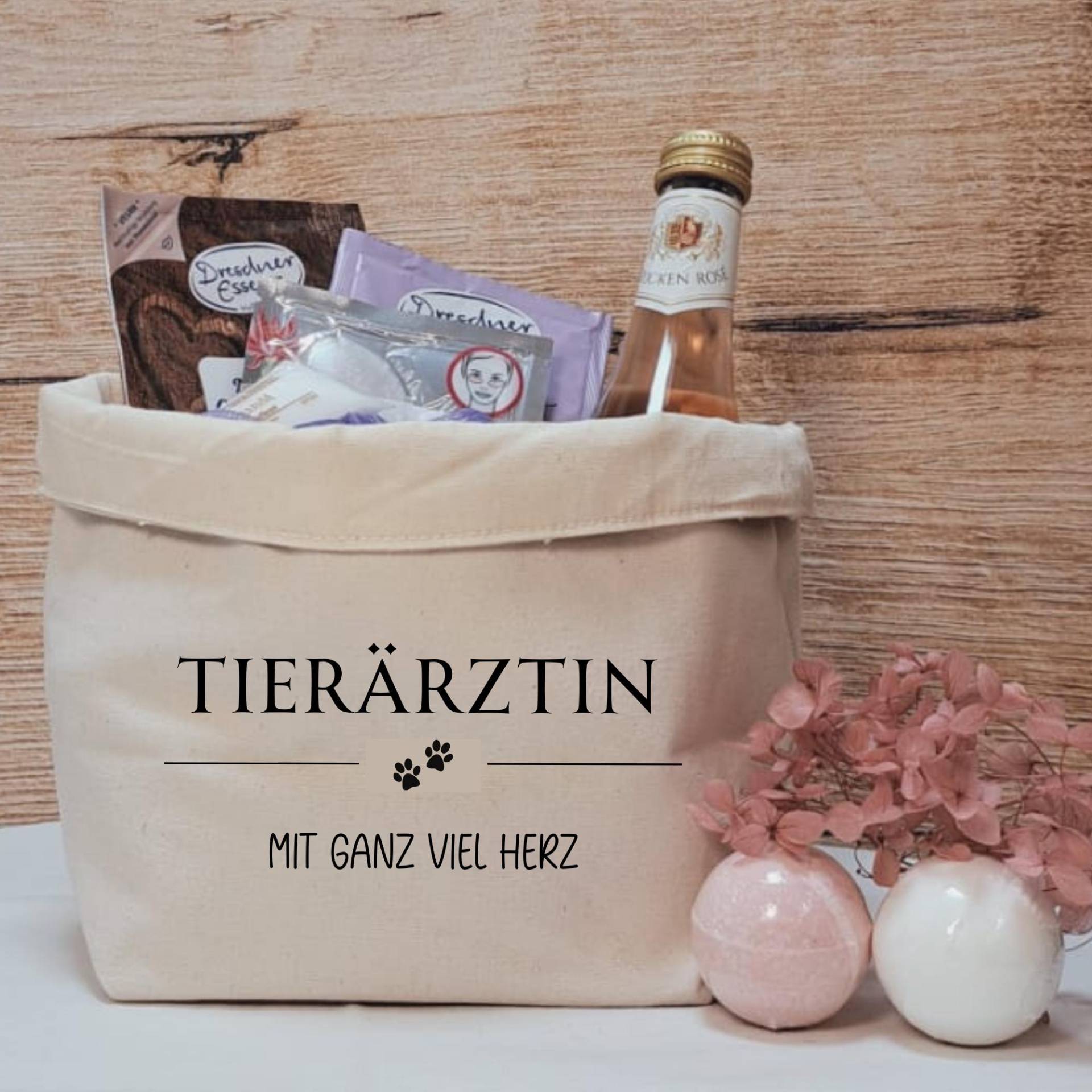 Geschenkkörbchen/Geschenkkorb Zum Selbstbefüllen "Tierarzt/-In Mit Ganz Viel Herz" von Etsy - liiebevollverschenkt