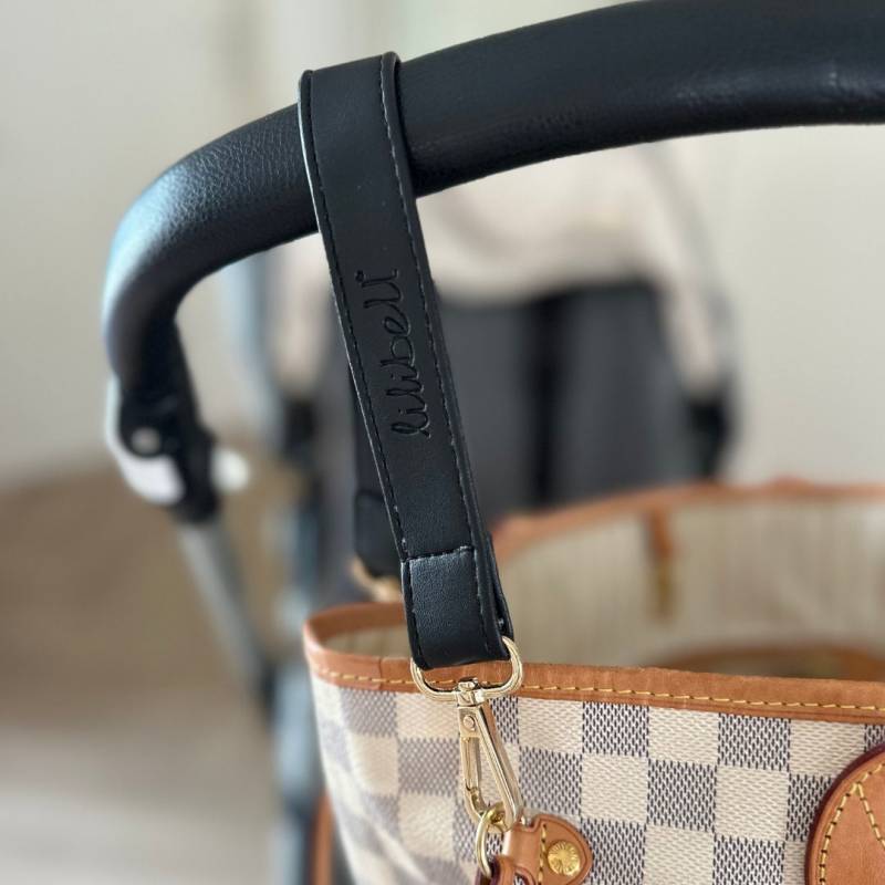 Kinderwagenhaken Für Neverfull | Schwarz 2Er Set - Taschenhaken Anhänger Kinderwagen Befestigung Universelle Passform, Karabiner, Clips von Etsy - lilibellshop