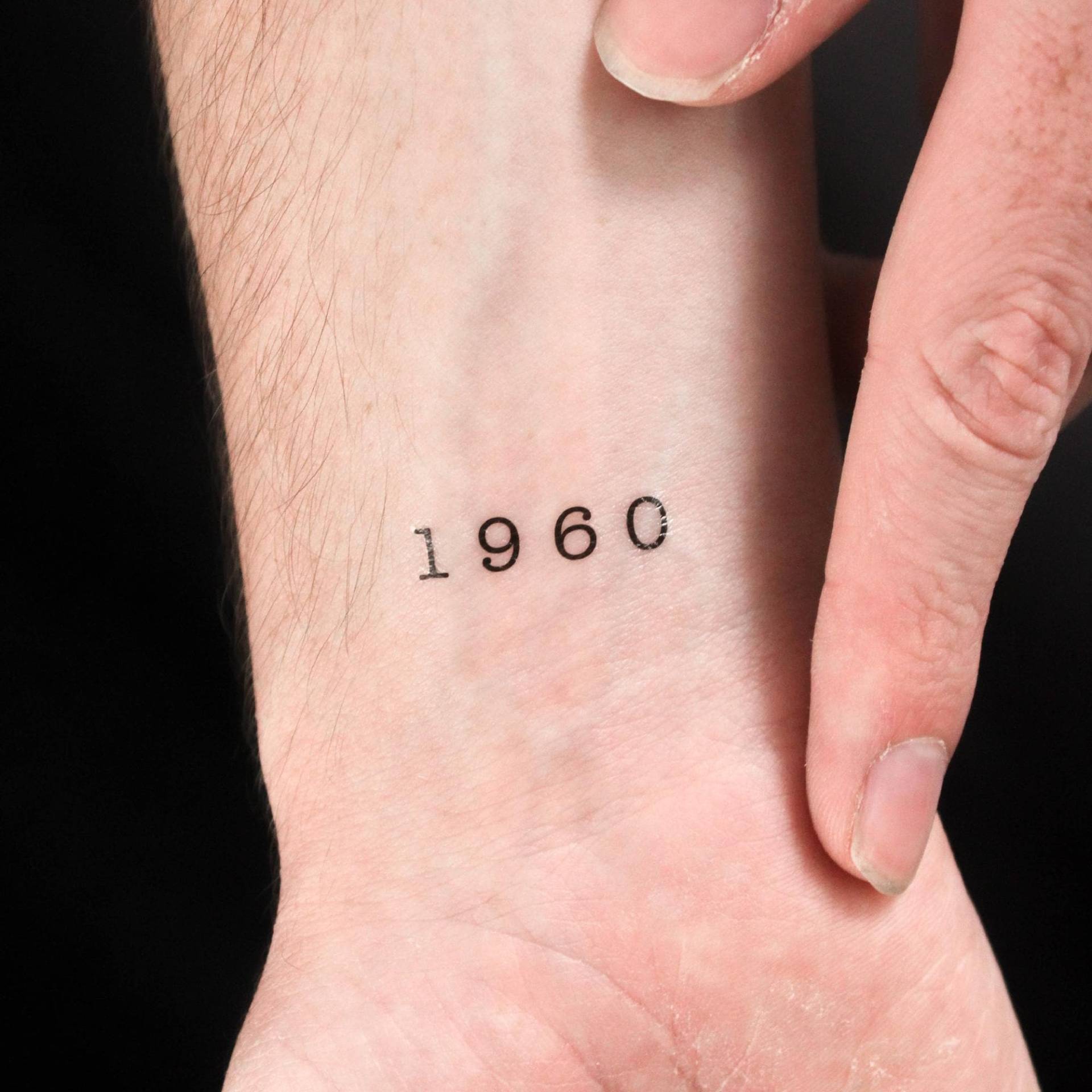 1960 Geburtsjahr Temporäres Tattoo | 3Er Set von Etsy - littletattoos