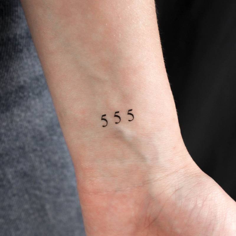 555 Engel Zahl Temporäre Tattoo | 3Er Set von Etsy - littletattoos