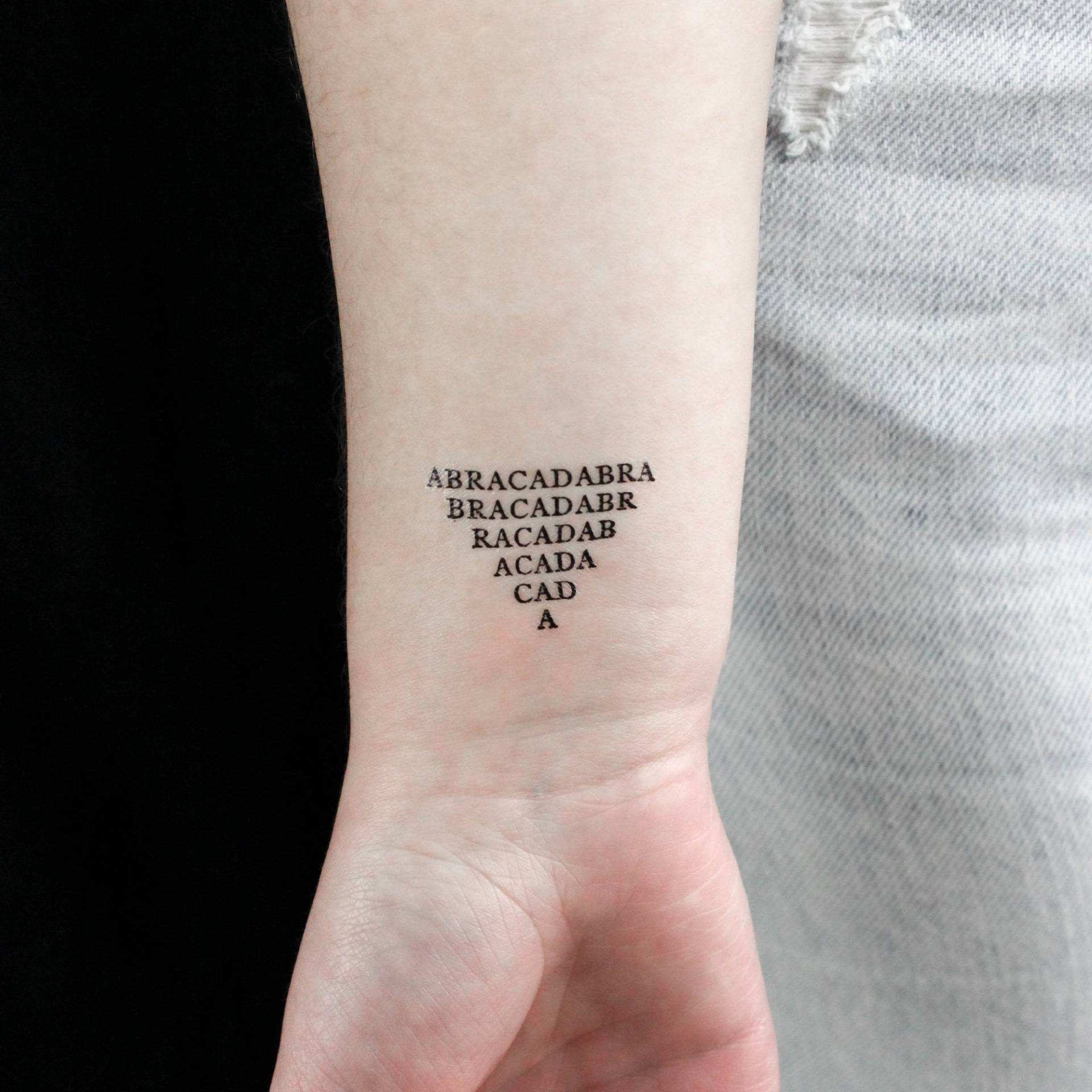 Abrakadabra Temporäres Tattoo | 3Er Set von Etsy - littletattoos