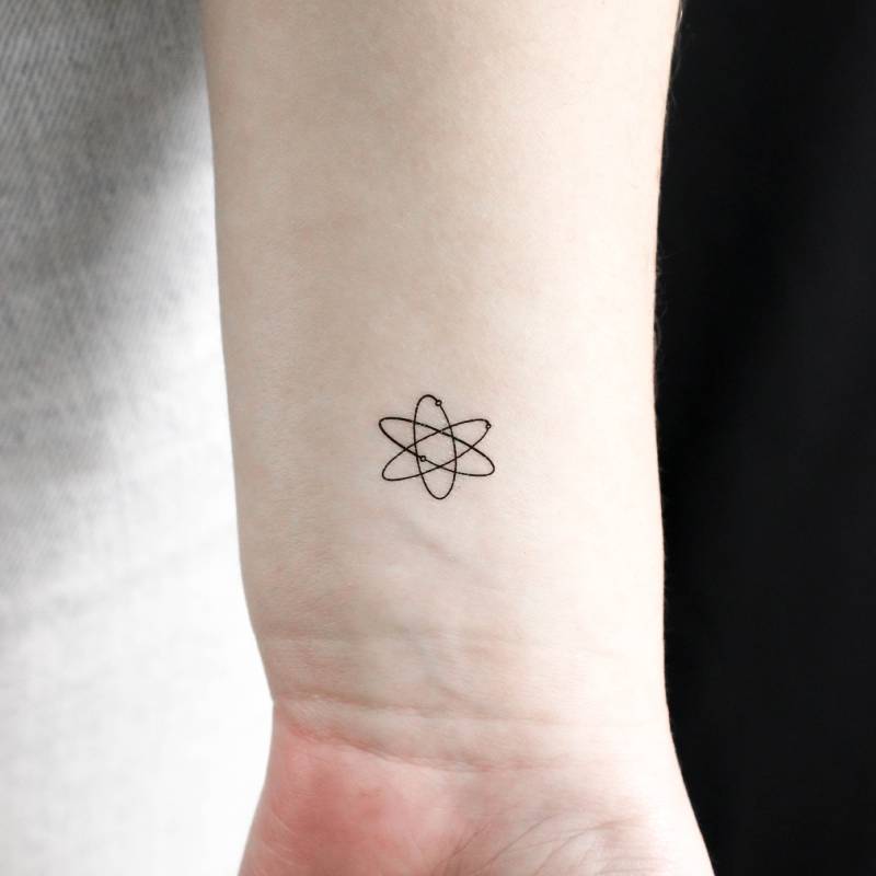 Atom Temporäres Tattoo | 3Er Set von Etsy - littletattoos