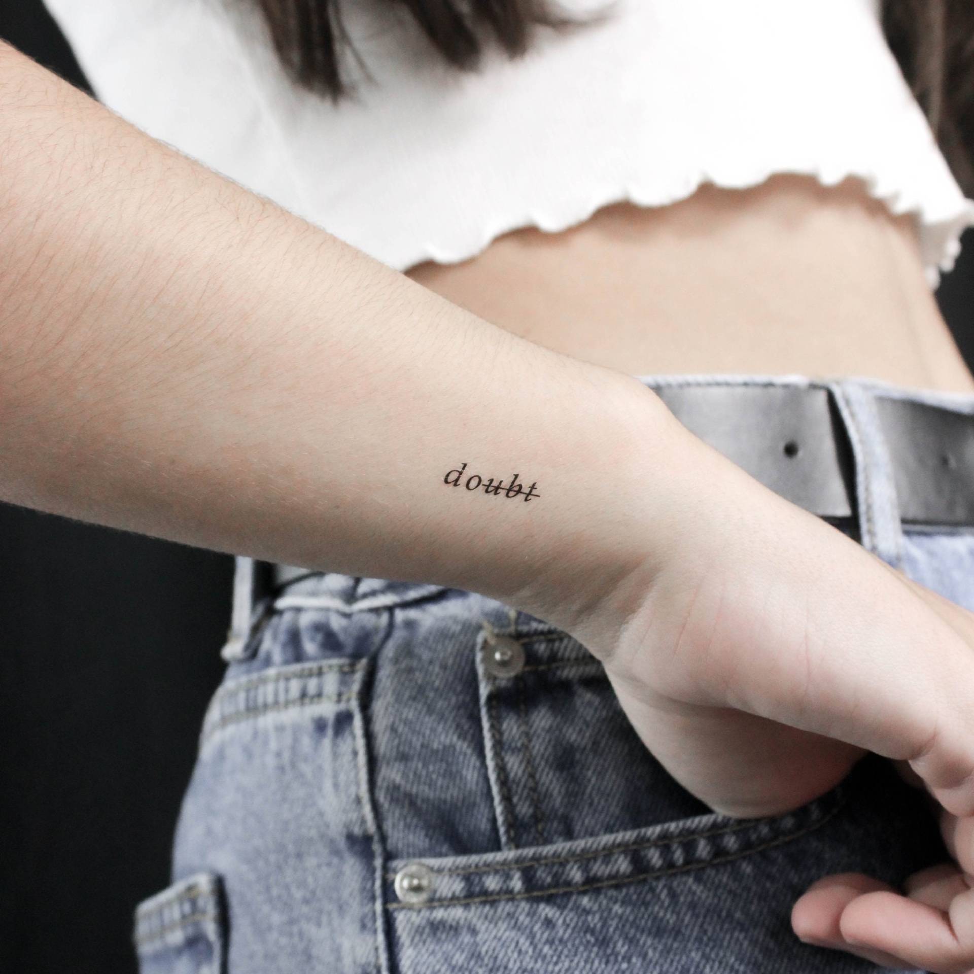 Do Don't Doubt Temporäres Tattoo | 3Er Set von Etsy - littletattoos