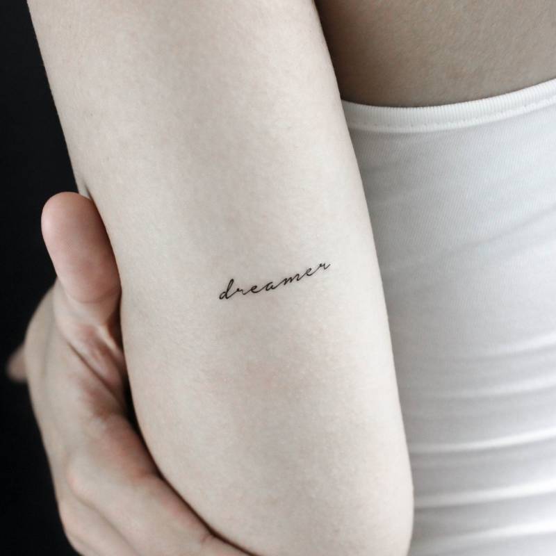 Träumer Temporäres Tattoo | 3Er Set von Etsy - littletattoos