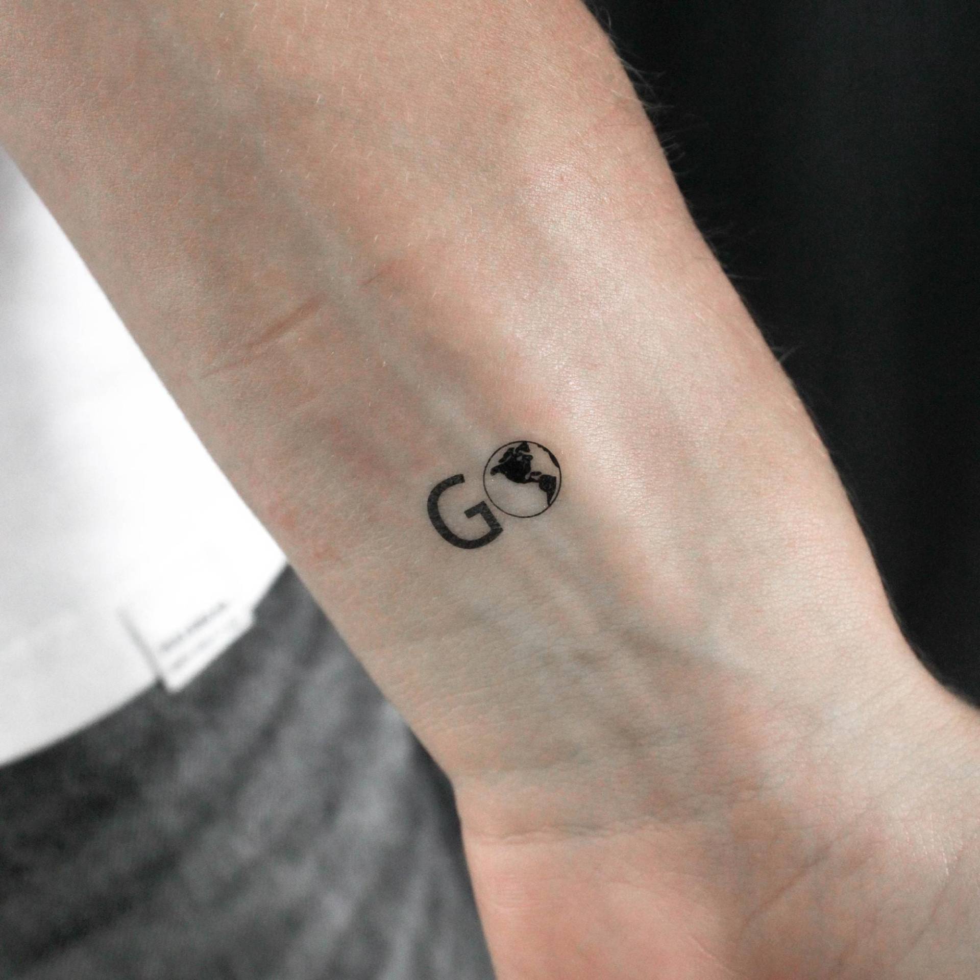 Go-Earth Temporäres Tattoo | 3Er Set von Etsy - littletattoos