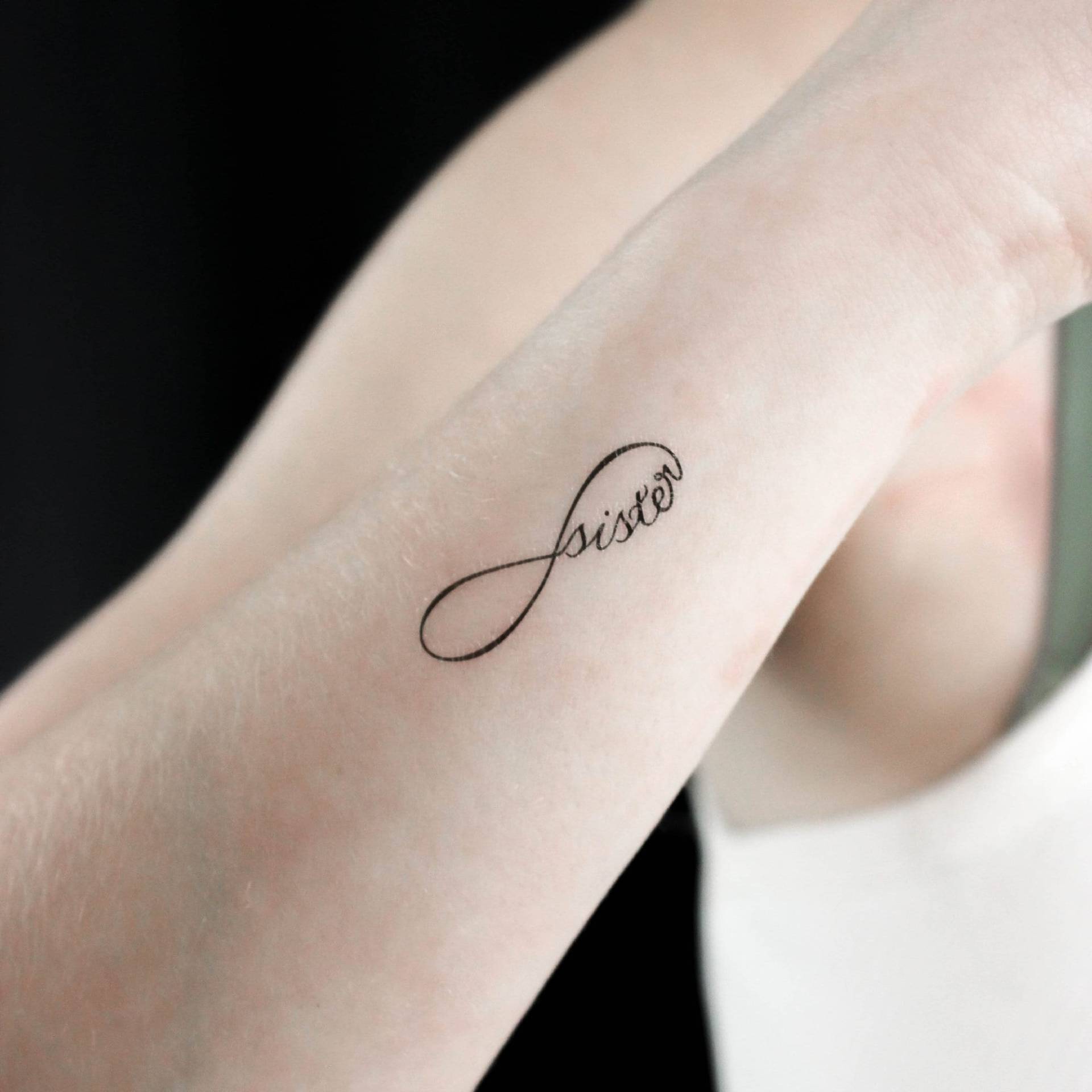 Infinity Sister Temporary Tattoo | 3Er Set von Etsy - littletattoos