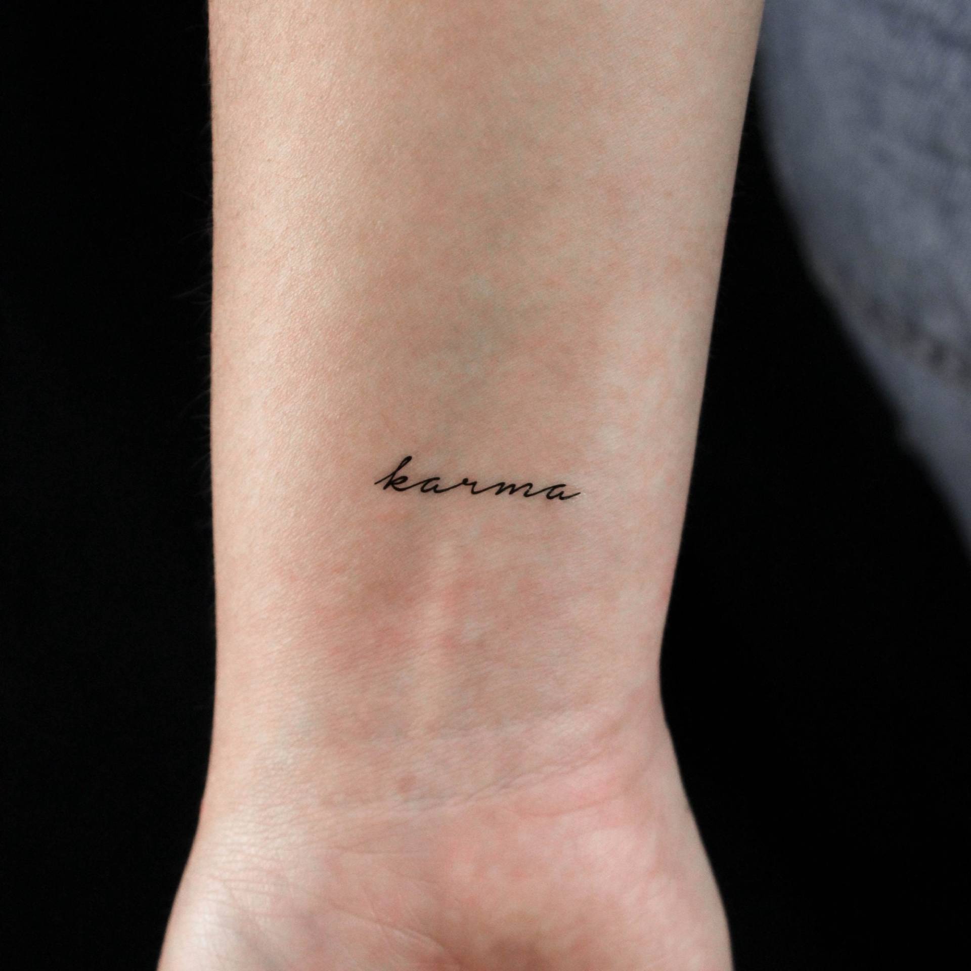 Karma Temporäres Tattoo | 3Er Set von Etsy - littletattoos