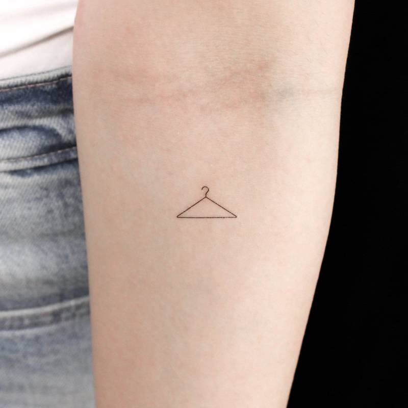 Kleiderbügel Temporäres Tattoo | 3Er Set von Etsy - littletattoos