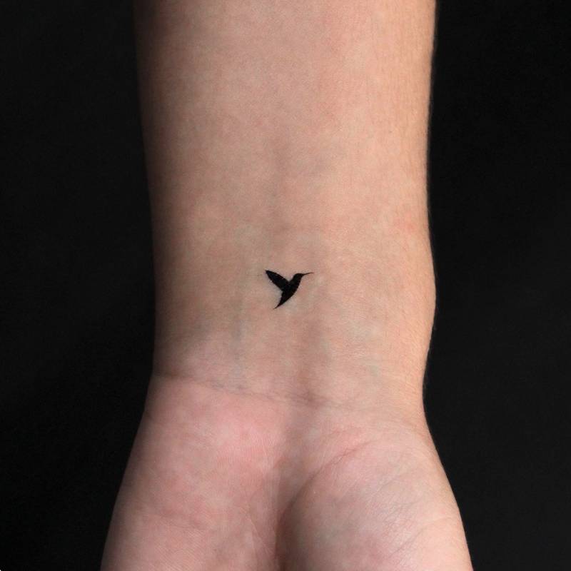 Kleiner Kolibri | Rechts Temporäres Tattoo | 3Er Set von Etsy - littletattoos