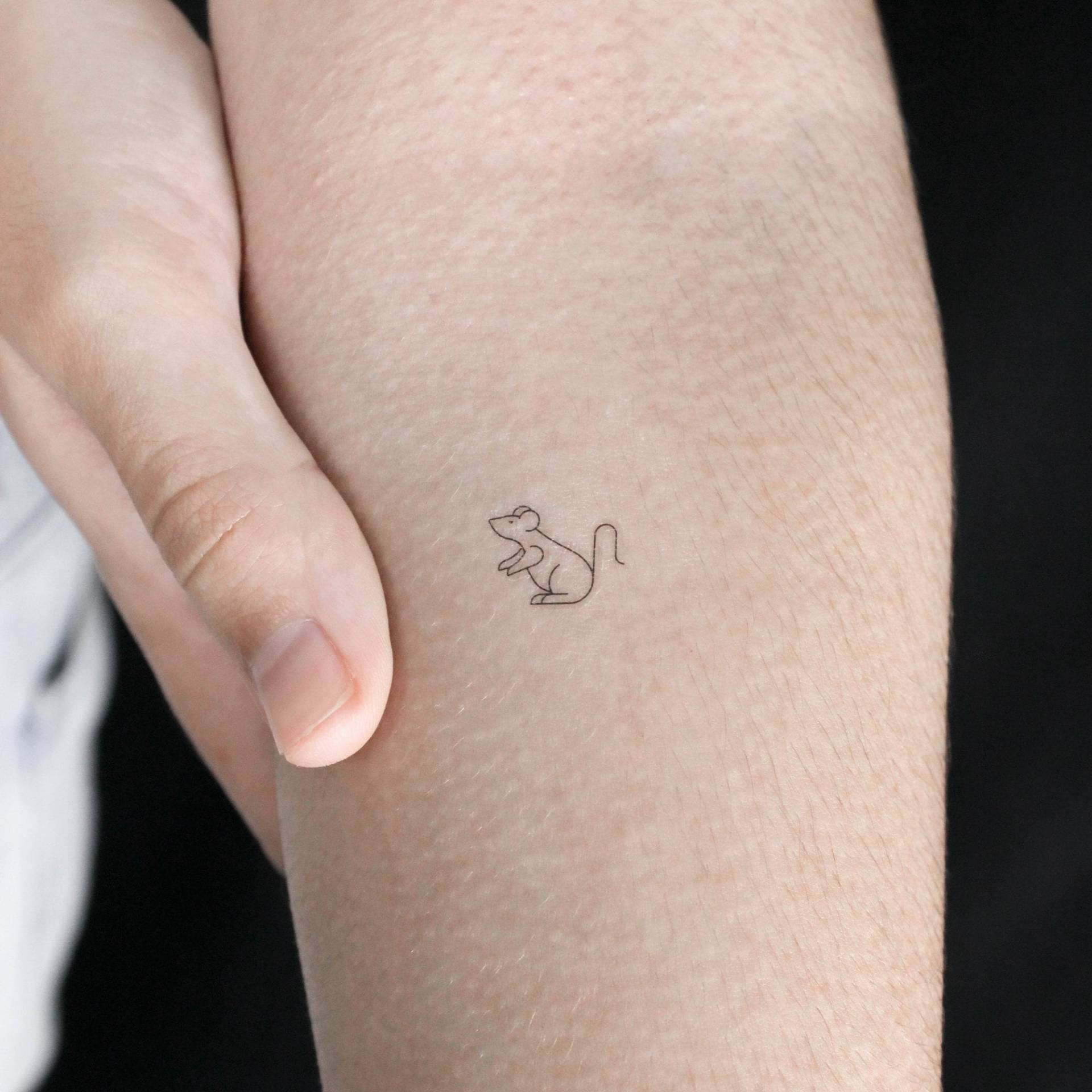 Maus Temporäres Tattoo | 3Er Set von Etsy - littletattoos