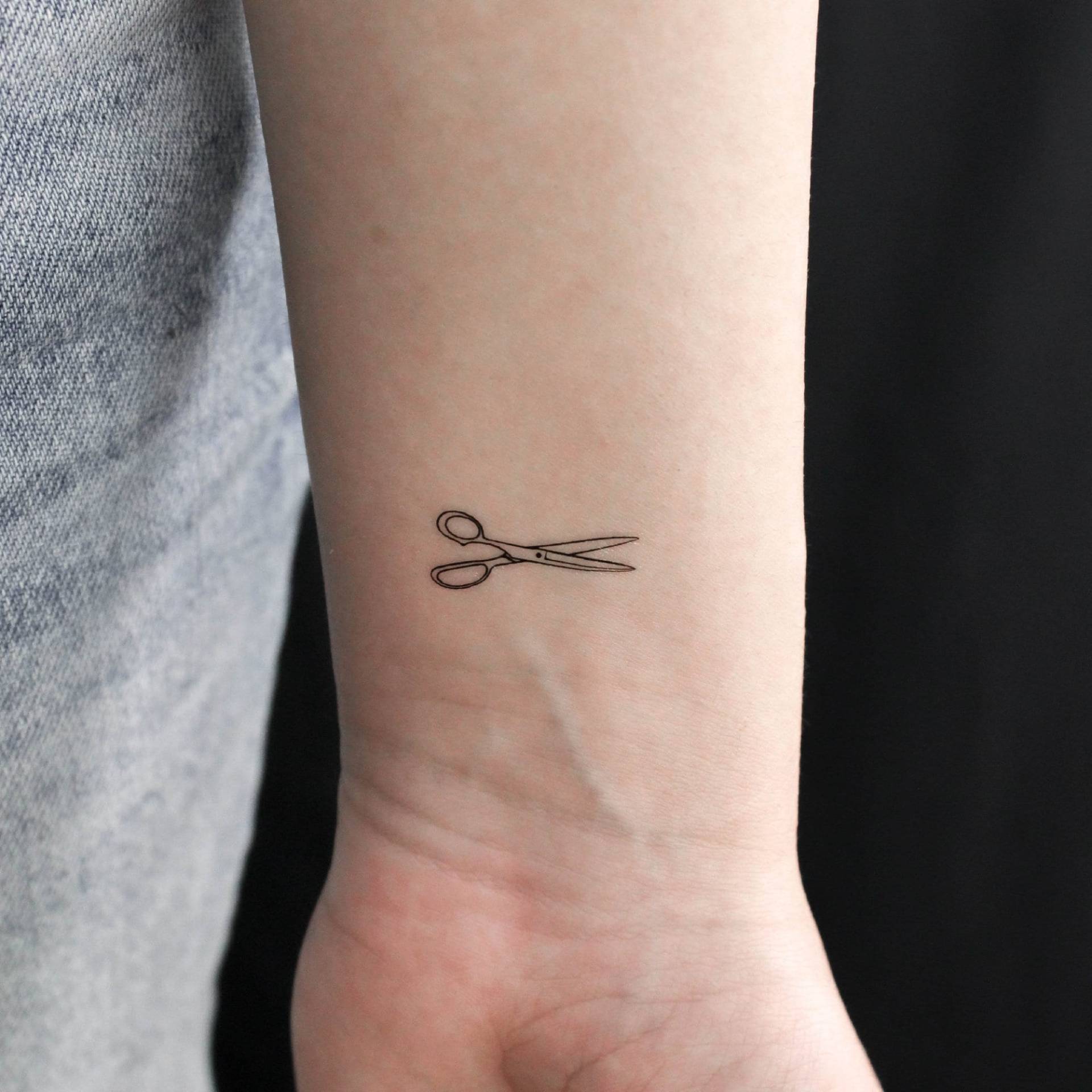 Schere Temporäres Tattoo | 3Er Set von Etsy - littletattoos