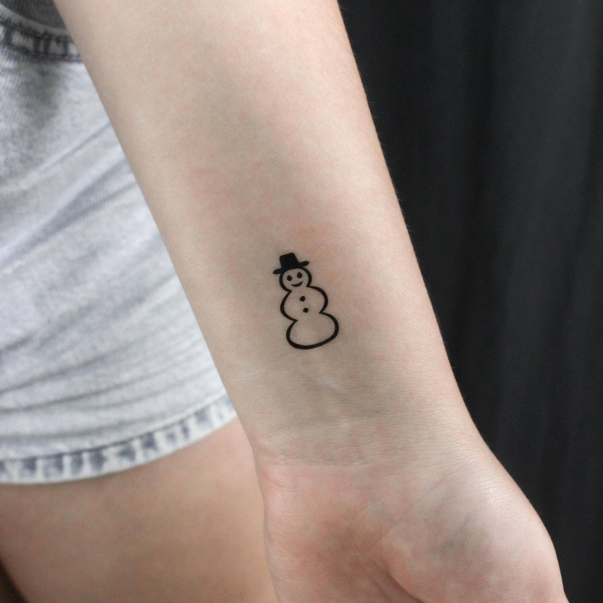 Schneemann Temporäres Tattoo | 3Er Set von Etsy - littletattoos