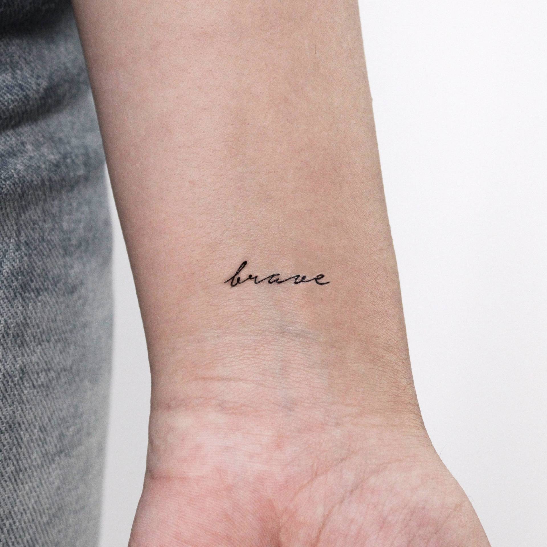 Tapfer Temporäres Tattoo | 3Er Set von Etsy - littletattoos