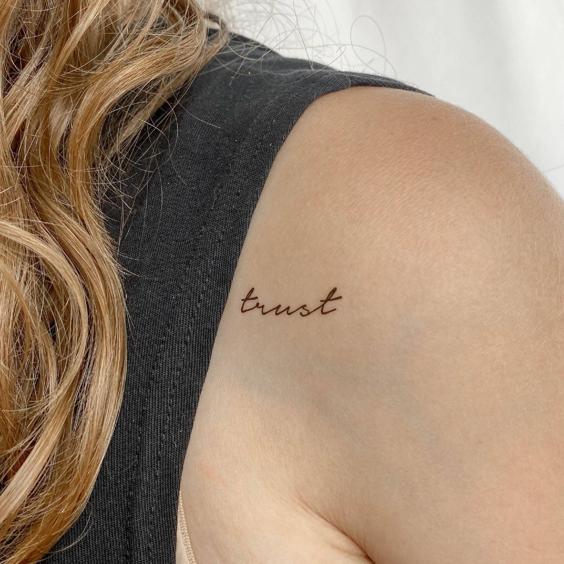 Trust Temporäres Tattoo | 3Er Set von Etsy - littletattoos