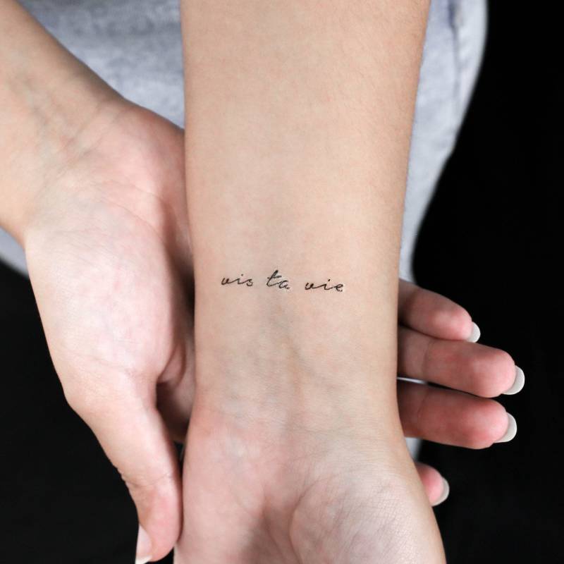 Vis Ta Vie Temporäres Tattoo | 3Er Set von Etsy - littletattoos