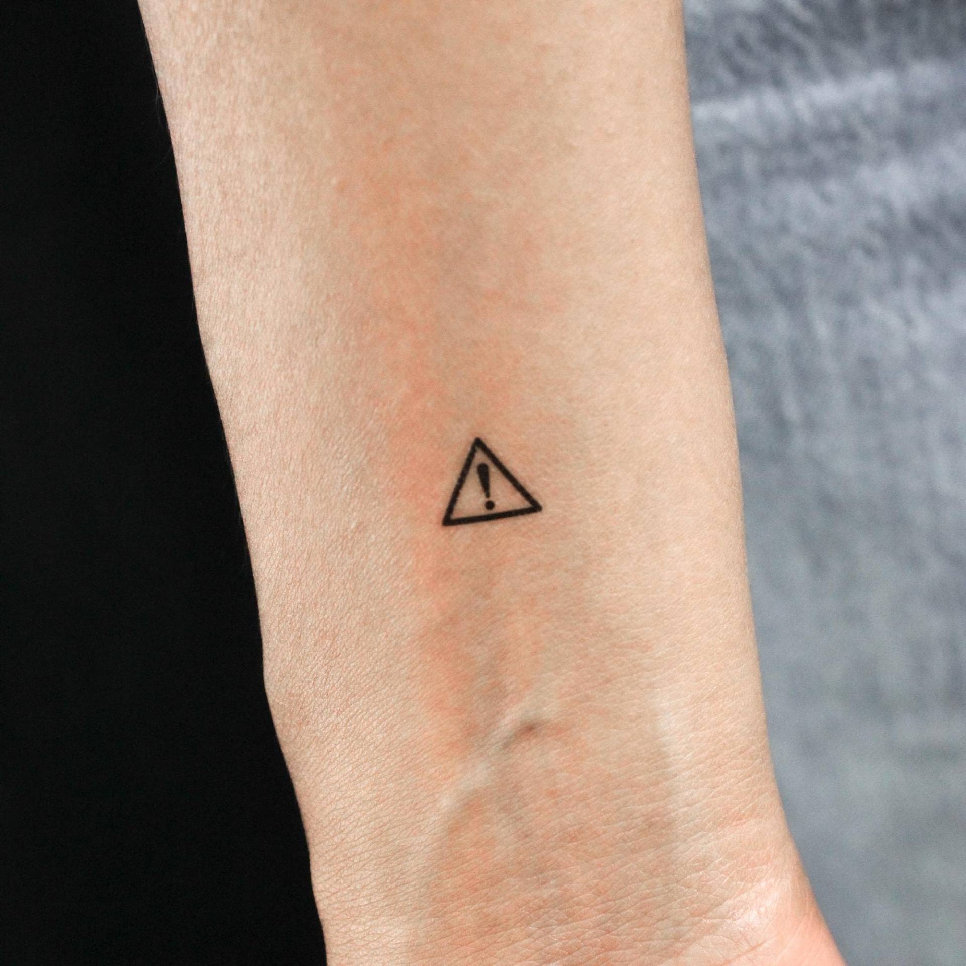 Achtung Symbol Temporäres Tattoo | 3Er Set von Etsy - littletattoos