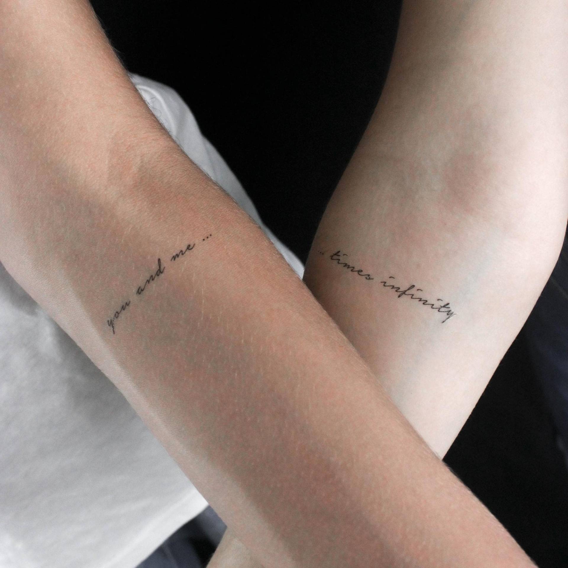 Du Und Ich Zeiten Infinity Temporäres Tattoo | 3Er Set von Etsy - littletattoos