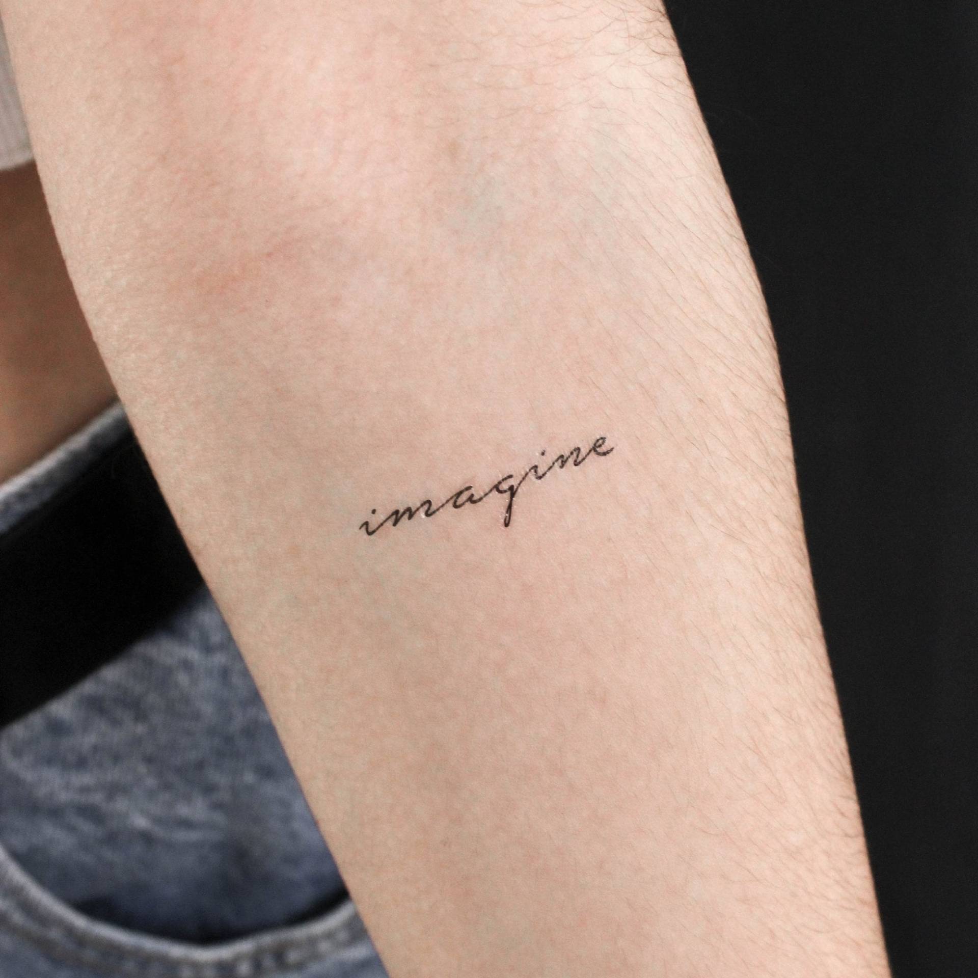 stellen Sie Sich Vor Temporäres Tattoo | 3Er Set von Etsy - littletattoos