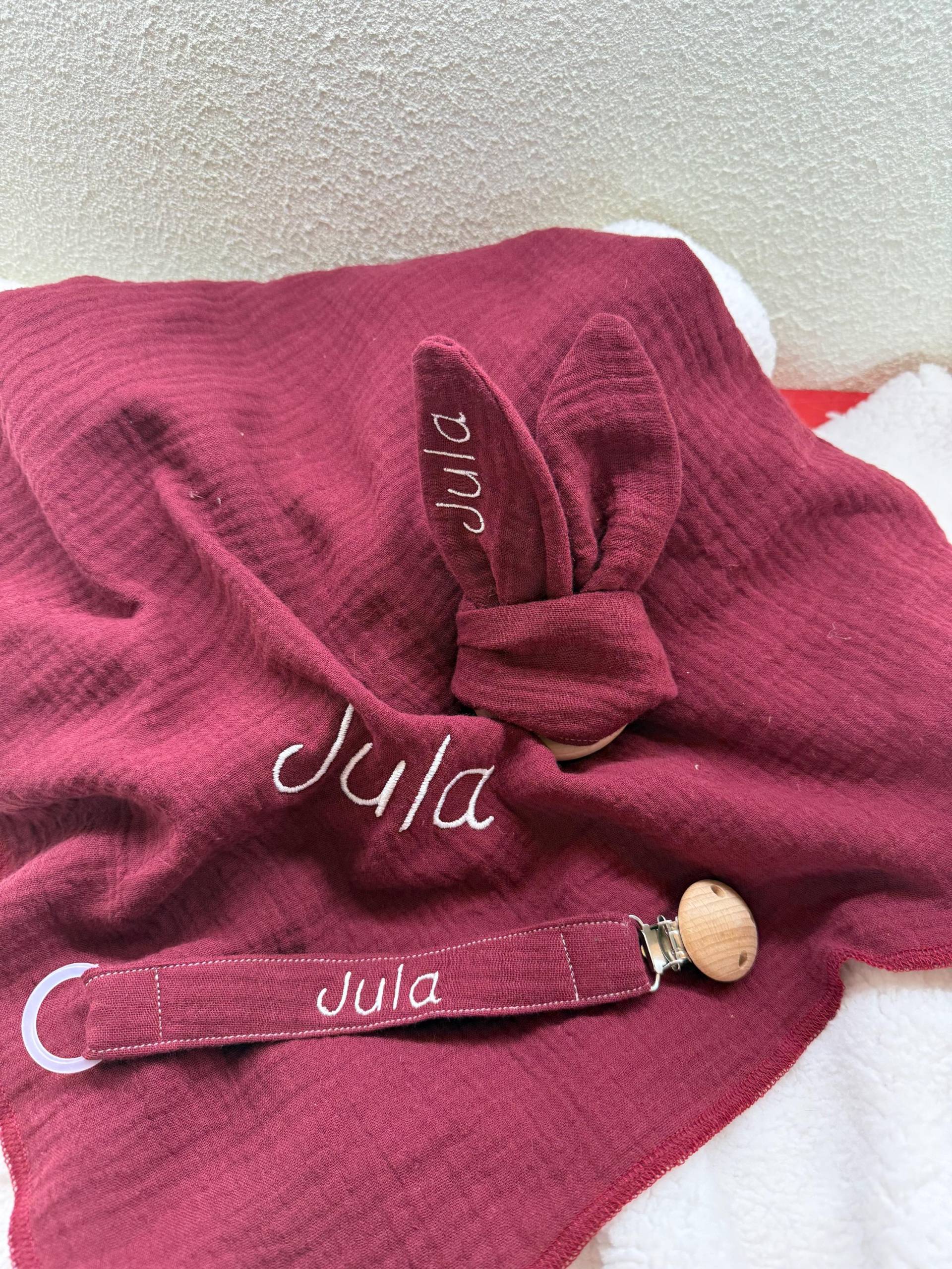 Spucktuch, Mulltuch, Mullwindel, Schnullerband, Greifling Mit Knisterohren Spucktuch, Mulltuch, Mullwindel, Schnullerband, Greifling Mit Knisterohren von Etsy - lottiandsimb