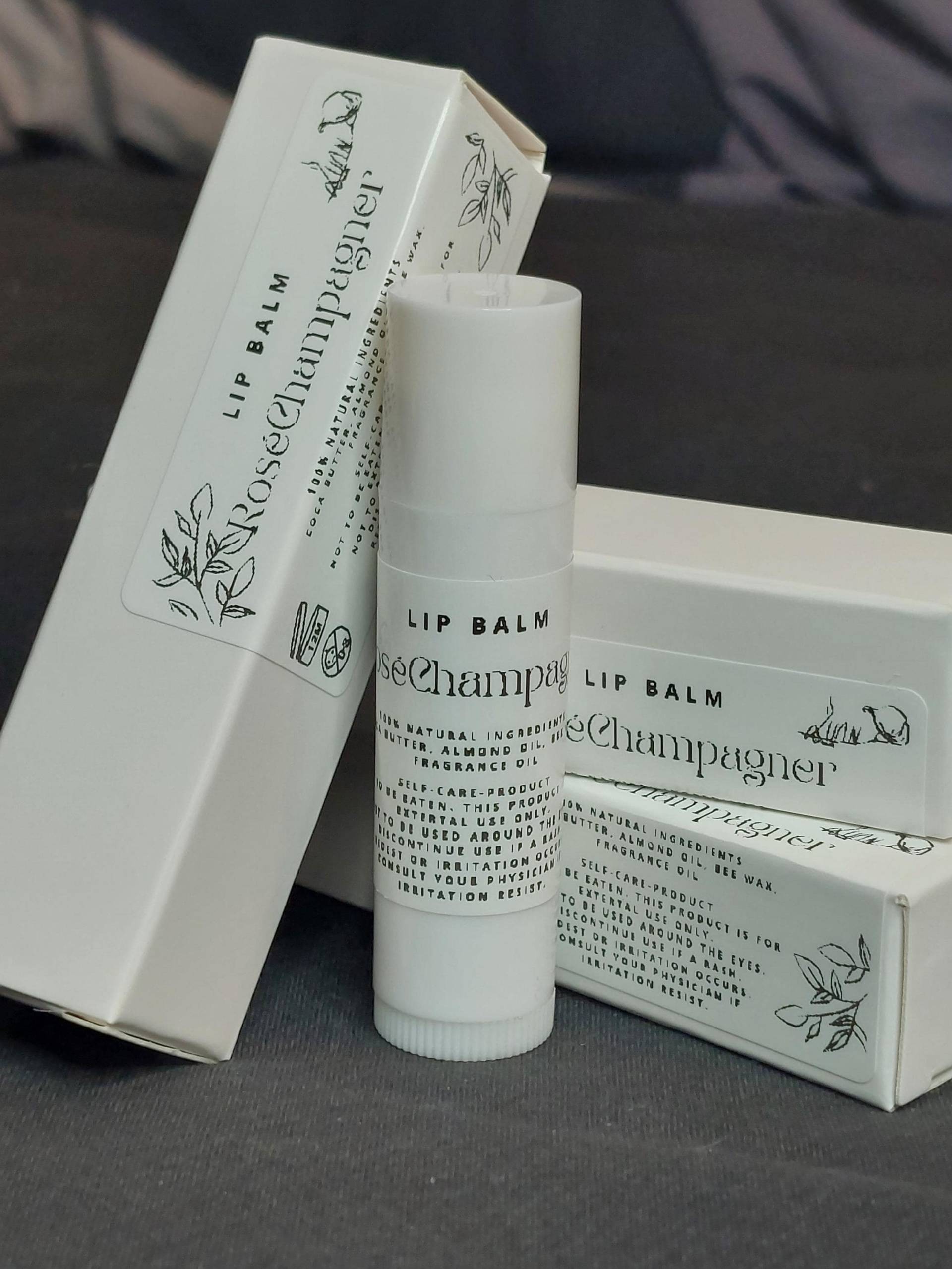 Lip Balm - Rosé Champagner von Etsy - luancandlesandmore