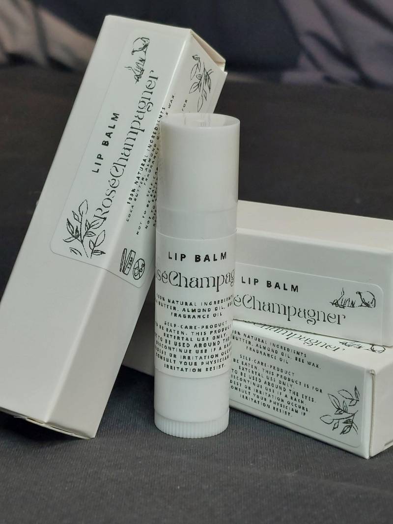 Lip Balm - Rosé Champagner von Etsy - luancandlesandmore