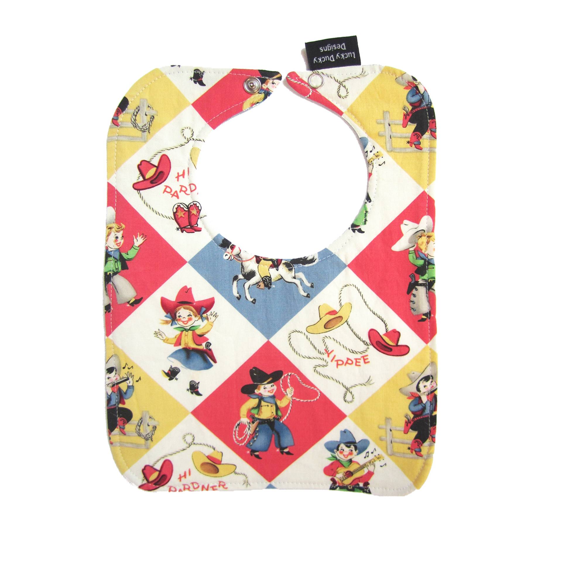Yippee Wendelätzchen Für Jungen, Mit Druckknopf, Cowboy Lätzchen, Retro Süßes Babylätzchen, Gefüttertes Sabberlatz Yippee Wendelätzchen Für Jungen, Mit Druckknopf, Cowboy Lätzchen, Retro Süßes Babylätzchen, Gefüttertes Sabberlatz von Etsy - luckyduckydesigns