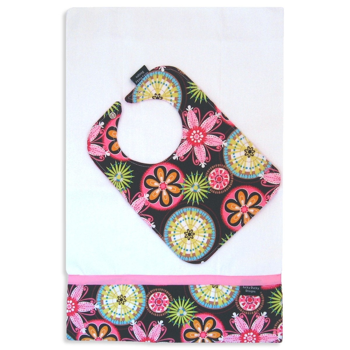 Karneval Bloom Lätzchen Und Spucktuch Set Karneval Bloom Lätzchen Und Spucktuch Set von Etsy - luckyduckydesigns