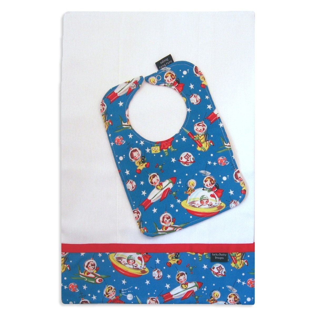 Rocket Rascals Lätzchen Und Spucktuch Set, Baby Geschenk Süßes Raumschiff Rocket Rascals Lätzchen Und Spucktuch Set, Baby Geschenk Süßes Raumschiff von Etsy - luckyduckydesigns