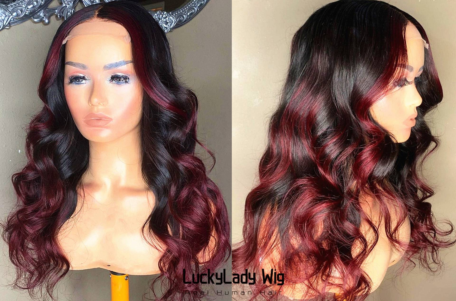 Highlight Bordeaux 5x5 Spitze Haar Perücken Frontal 13x4 Perücken Prelucked Haar 99J Rot Wein Echthaar Perücke Spitze 13x6 Für Frauen 360 Lace von Etsy - luckyladyhair