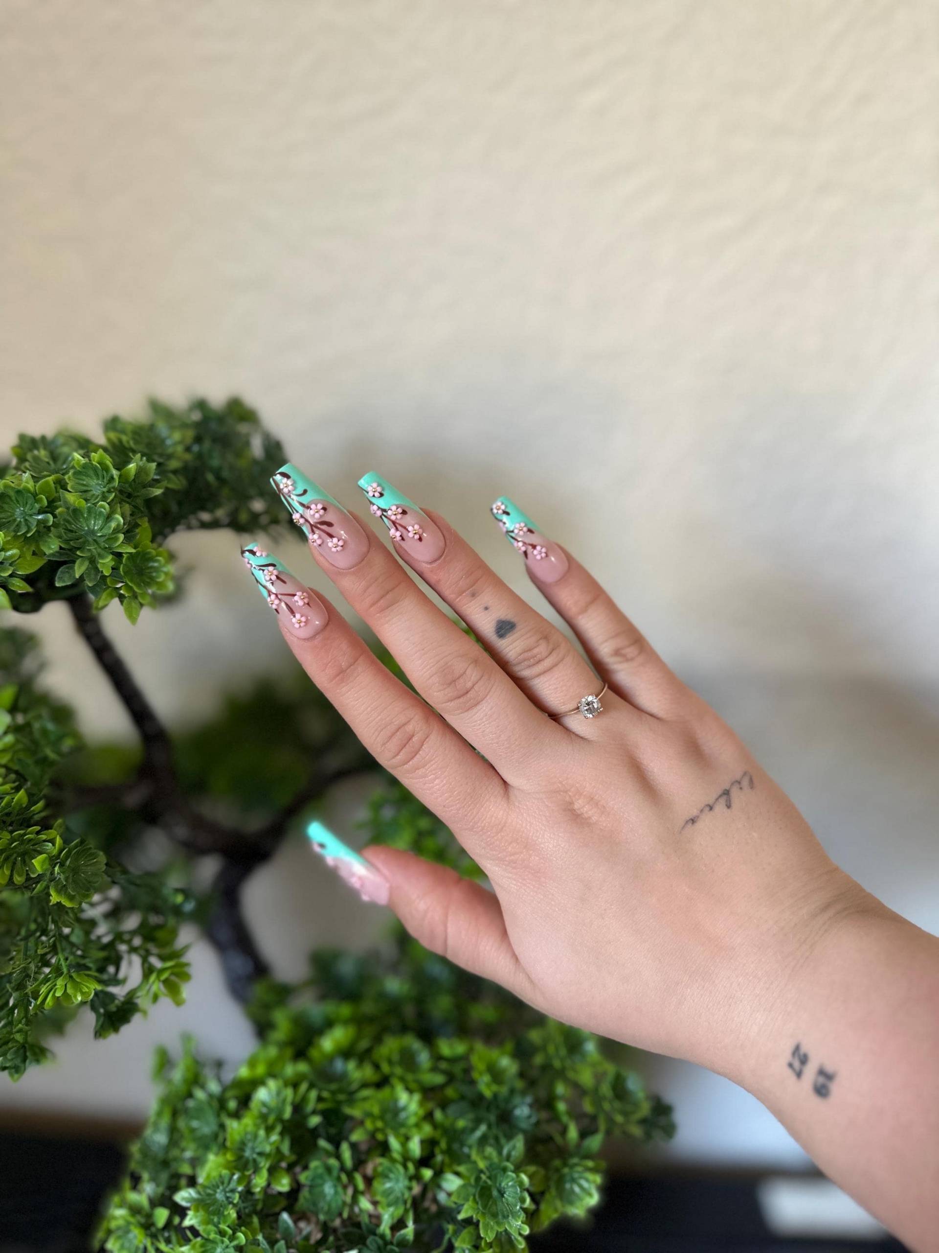 Press On Nails | Cherry Blossom 10 Stück von Etsy - luxurynailsbylara