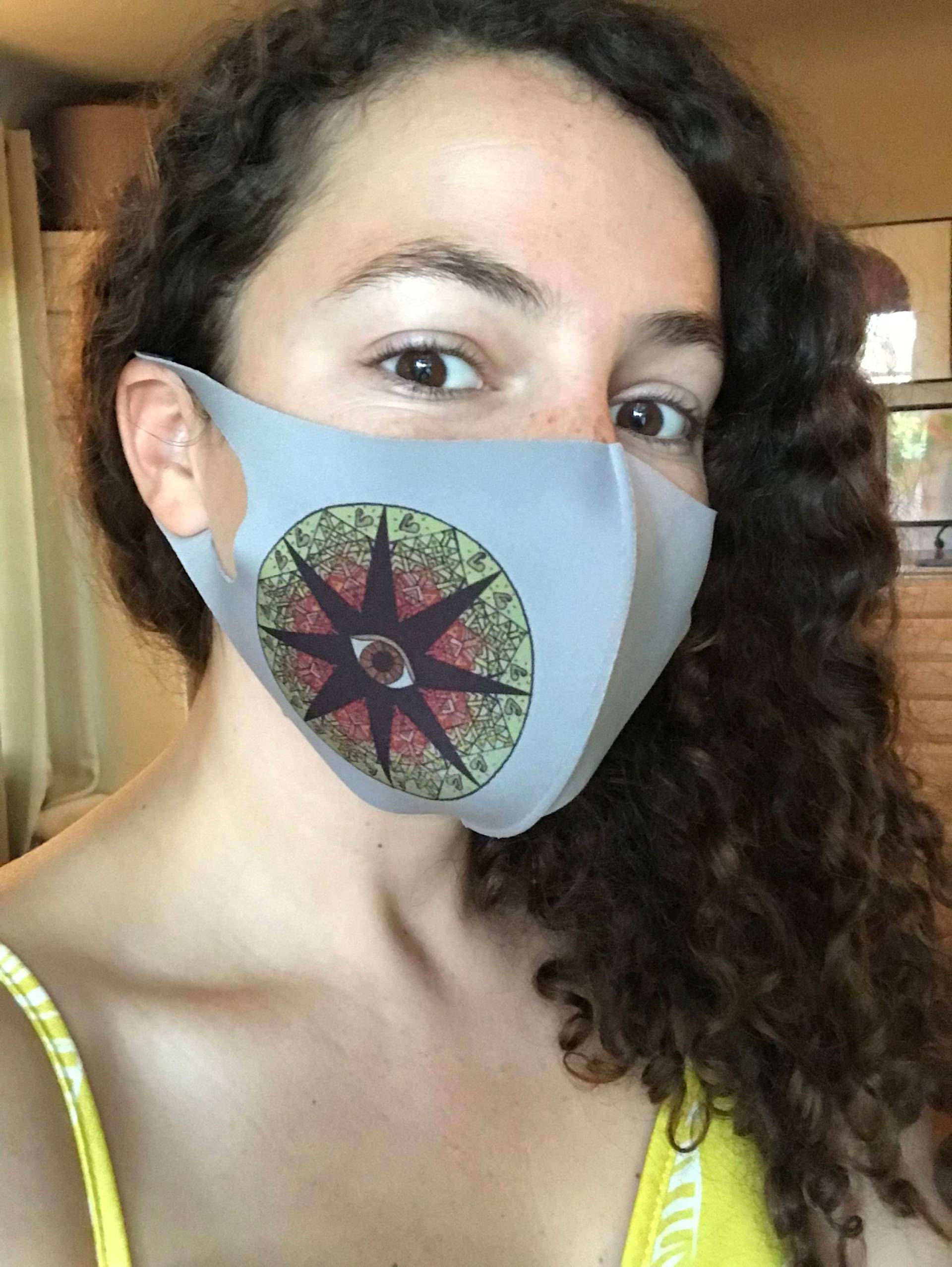 Empowermenting "Blm" Stoffmaske - Einzigartiges Mandala Design Auf Grau von Etsy - mandalasofthepath