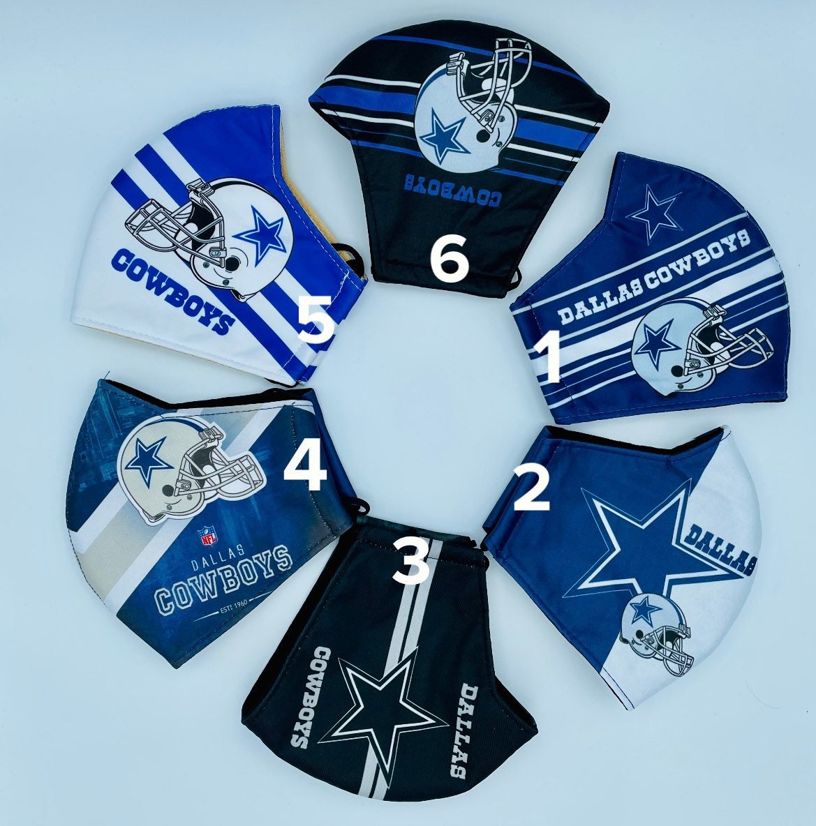 Nfl Dallas Cowboys Hochwertige Sportgesichtsmaske, Gesichtsmaske Für Erwachsene, Football-Gesichtsmaske, Nfl-Gesichtsmaske, Sportgesichtsmaske von Etsy - maskzitupshop